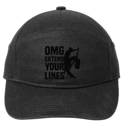 Zouk Dancer Omg Extend Your Lines Zouk Dancing 7-Panel Snapback Hat