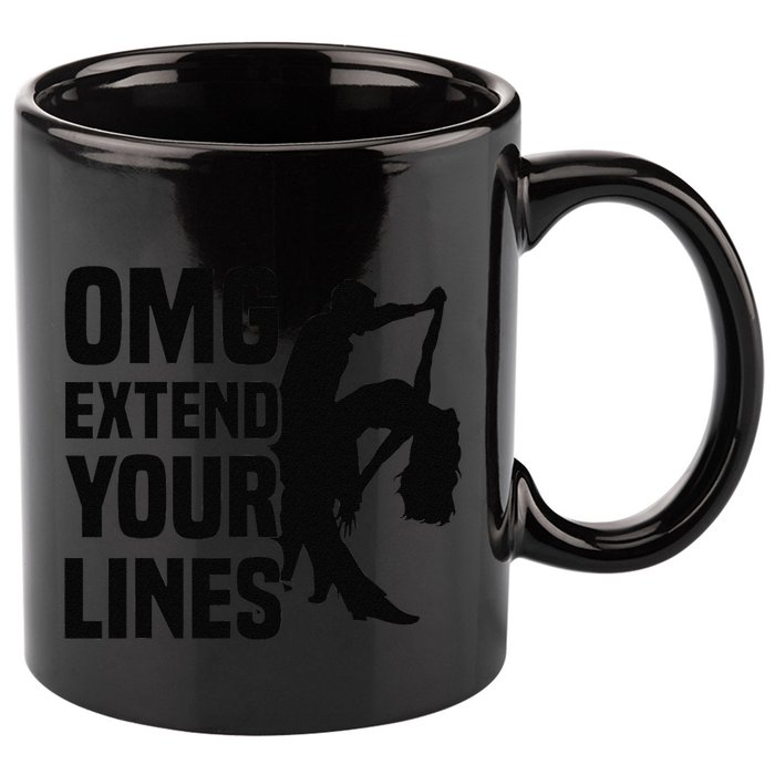 Zouk Dancer Omg Extend Your Lines Zouk Dancing 11oz C Handle Ceramic Mug