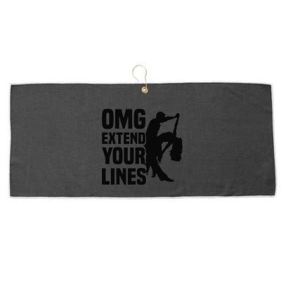 Zouk Dancer Omg Extend Your Lines Zouk Dancing Large Microfiber Waffle Golf Towel