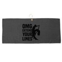 Zouk Dancer Omg Extend Your Lines Zouk Dancing Large Microfiber Waffle Golf Towel