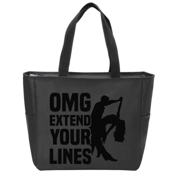 Zouk Dancer Omg Extend Your Lines Zouk Dancing Zip Tote Bag