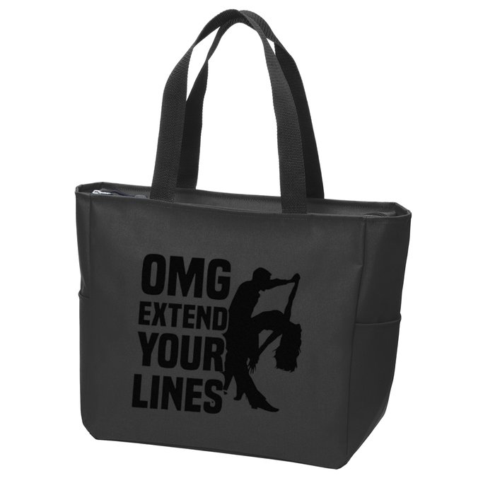 Zouk Dancer Omg Extend Your Lines Zouk Dancing Zip Tote Bag