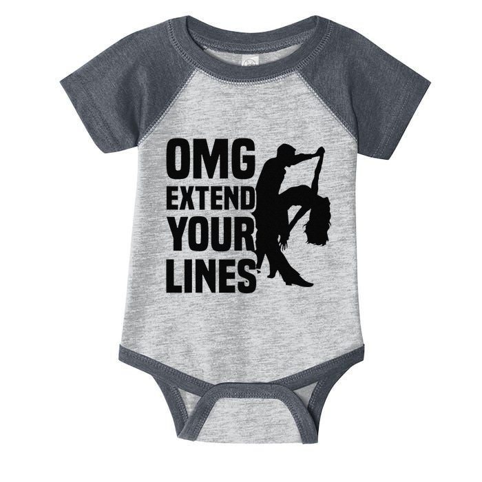 Zouk Dancer Omg Extend Your Lines Zouk Dancing Infant Baby Jersey Bodysuit