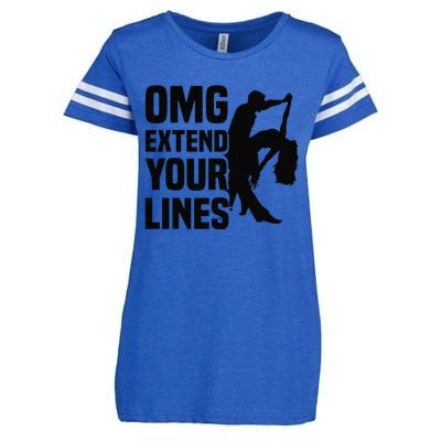 Zouk Dancer Omg Extend Your Lines Zouk Dancing Enza Ladies Jersey Football T-Shirt