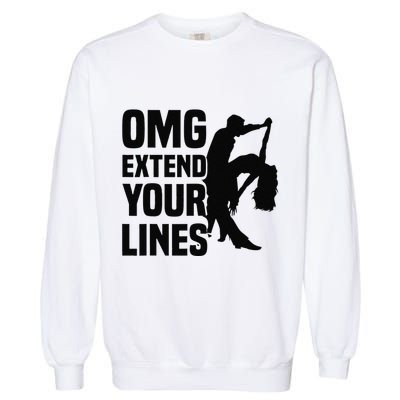Zouk Dancer Omg Extend Your Lines Zouk Dancing Garment-Dyed Sweatshirt