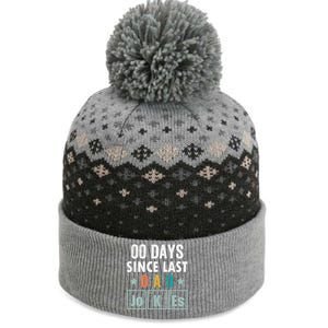 Zero Days Since Last Dad Joke Funny Dad Joke Gift The Baniff Cuffed Pom Beanie