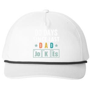 Zero Days Since Last Dad Joke Funny Dad Joke Gift Snapback Five-Panel Rope Hat