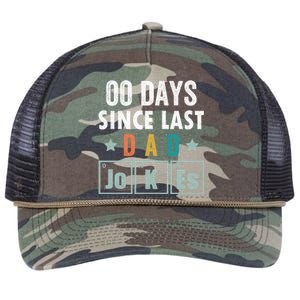 Zero Days Since Last Dad Joke Funny Dad Joke Gift Retro Rope Trucker Hat Cap