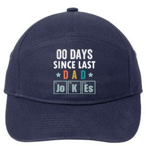 Zero Days Since Last Dad Joke Funny Dad Joke Gift 7-Panel Snapback Hat