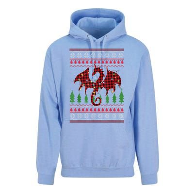 Zodiac Dragon Ugly Sweater Christmas Lights Dragon Lover Unisex Surf Hoodie