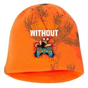 Zero Days Without Gaming Pro Video Gamer Gift Kati - Camo Knit Beanie