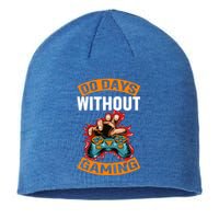 Zero Days Without Gaming Pro Video Gamer Gift Sustainable Beanie