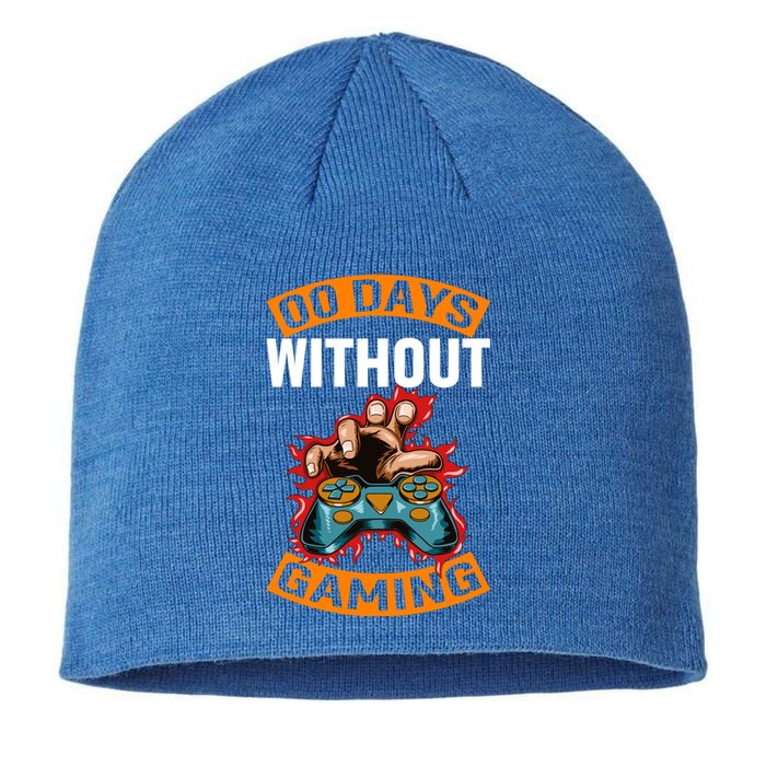 Zero Days Without Gaming Pro Video Gamer Gift Sustainable Beanie