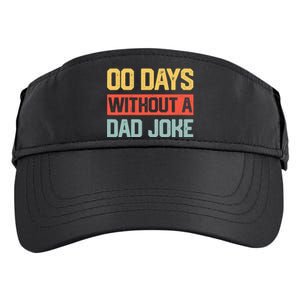 Zero Days With A Dad Joke Humor Dad Joke Funny Father's Day Adult Drive Performance Visor