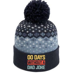 Zero Days With A Dad Joke Humor Dad Joke Funny Father's Day The Baniff Cuffed Pom Beanie