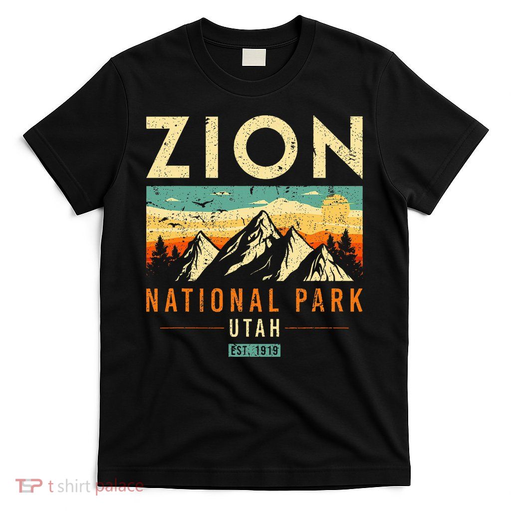 Zion Est 1919 Utah Vintage Retro National Park T-Shirt