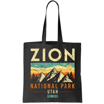 Zion Est 1919 Utah Vintage Retro National Park Bag
