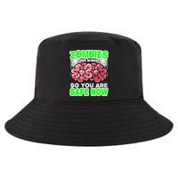 Zombies Eat Brains So You Are Safe Now Cool Comfort Performance Bucket Hat