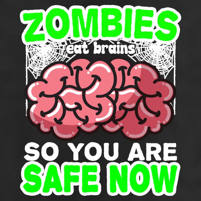 Zombies Eat Brains So You Are Safe Now 15oz Campfire Ceramic Mug