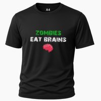Zombies Eat Brains Cooling Performance Crew T-Shirt