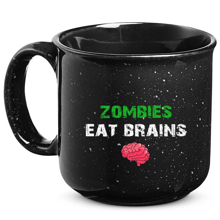 Zombies Eat Brains 15oz Campfire Ceramic Mug