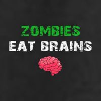 Zombies Eat Brains 15oz Campfire Ceramic Mug