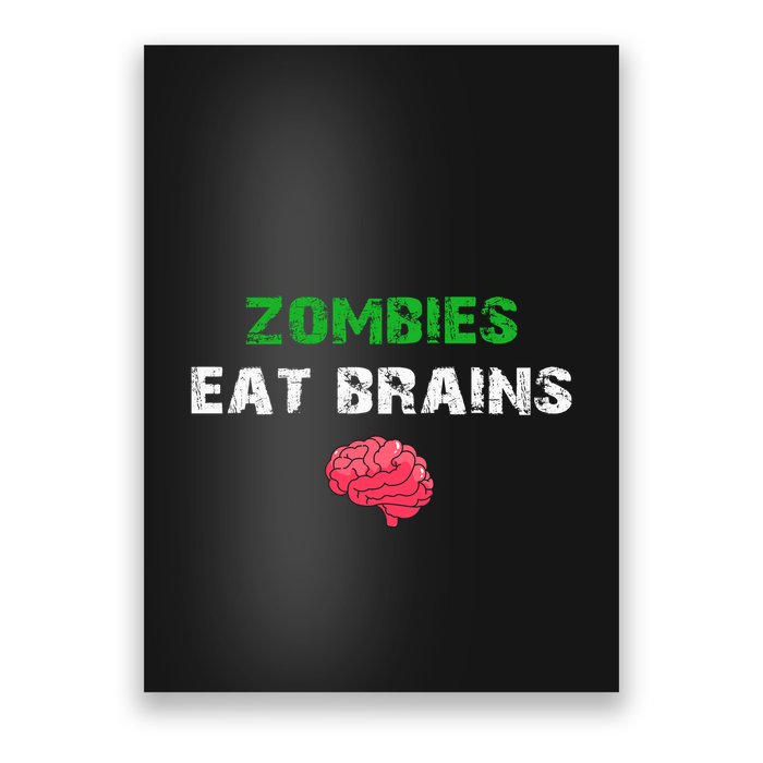 Zombies Eat Brains Poster