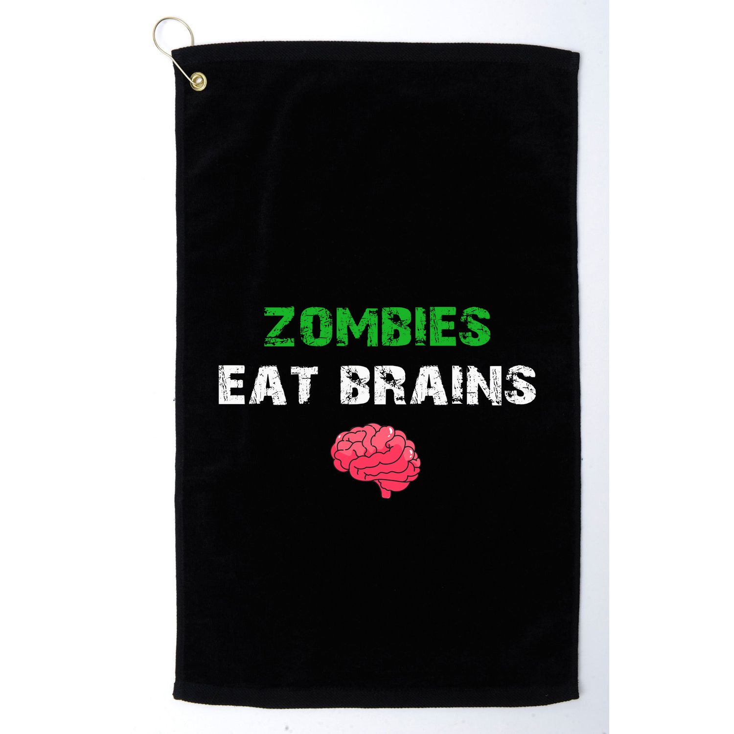 Zombies Eat Brains Golf Towel