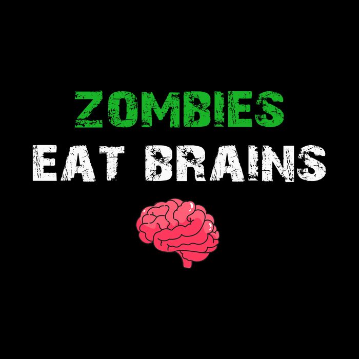 Zombies Eat Brains Cropped Pullover Crew