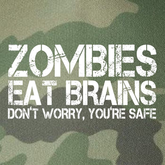Zombies Eat Brains Dont Worry Youre Safe Funny Legacy Tie Dye Trucker Hat