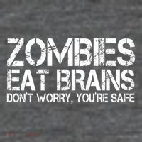 Zombies Eat Brains Dont Worry Youre Safe Funny Flatbill Hat