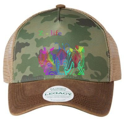 Zebra Life Z Three Zebras Legacy Tie Dye Trucker Hat