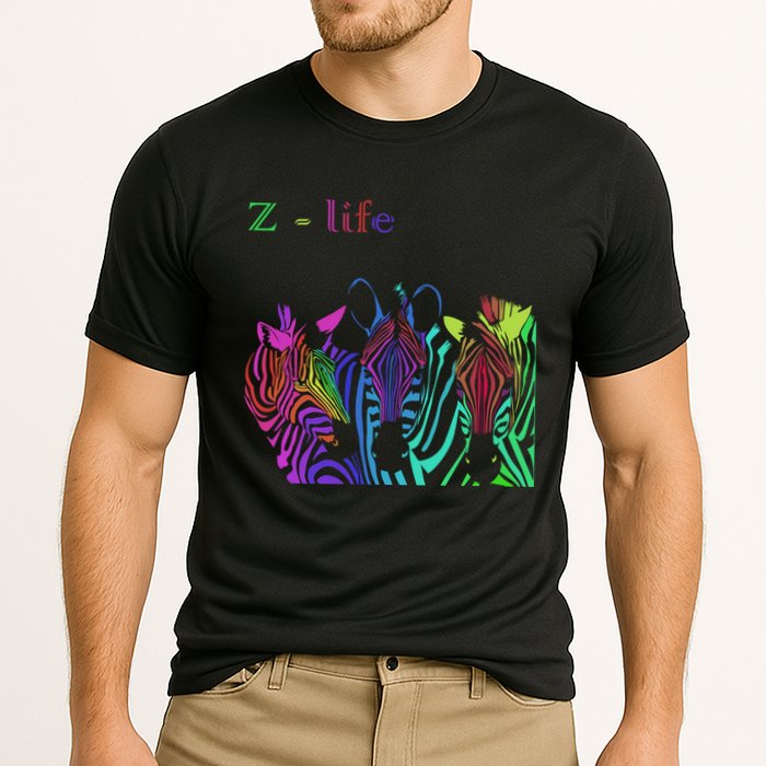 Zebra Life Z Three Zebras Cooling Performance Crew T-Shirt