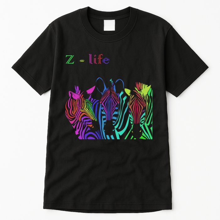 Zebra Life Z Three Zebras Tall T-Shirt