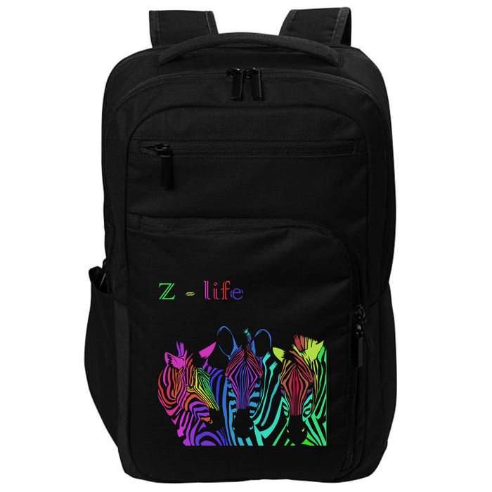 Zebra Life Z Three Zebras Impact Tech Backpack