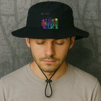 Zebra Life Z Three Zebras Bucket Hat