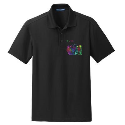 Zebra Life Z Three Zebras Dry Zone Grid Polo