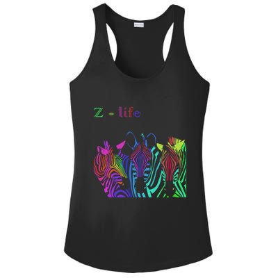 Zebra Life Z Three Zebras Ladies PosiCharge Competitor Racerback Tank