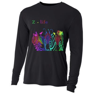 Zebra Life Z Three Zebras Cooling Performance Long Sleeve Crew