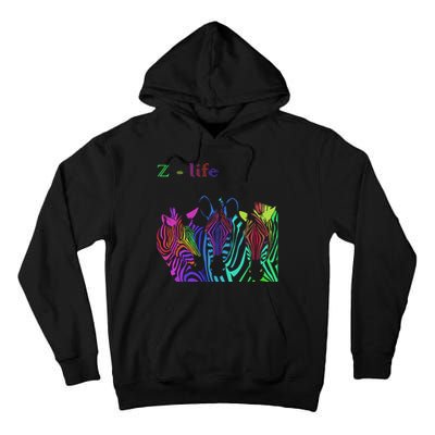 Zebra Life Z Three Zebras Tall Hoodie