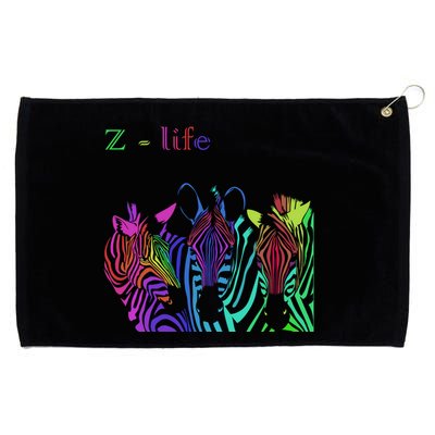Zebra Life Z Three Zebras Grommeted Golf Towel
