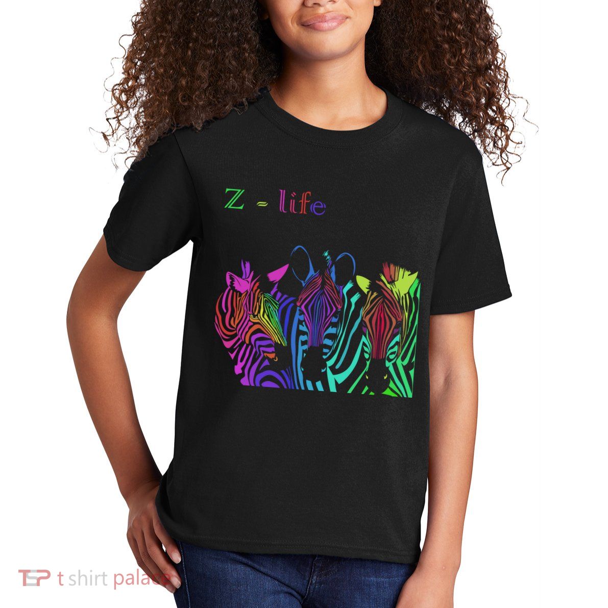 Zebra Life Z Three Zebras Kids T-Shirt