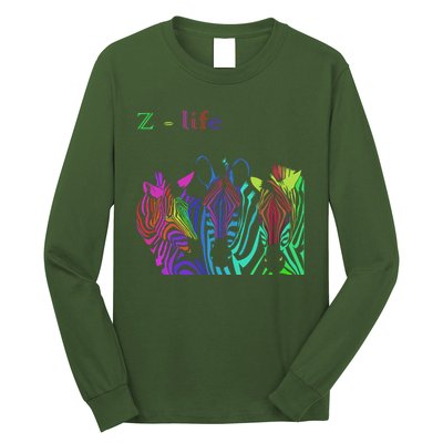 Zebra Life Z Three Zebras Long Sleeve Shirt