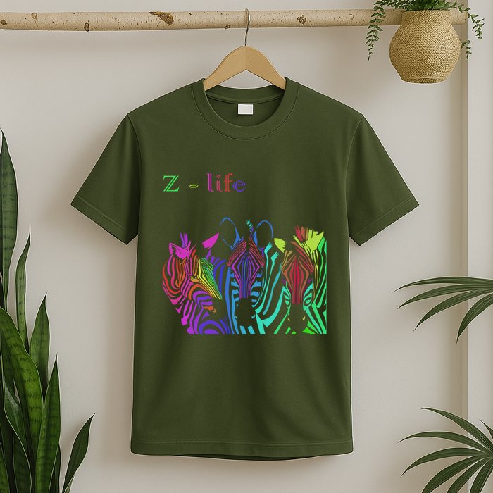 Zebra Life Z Three Zebras T-Shirt