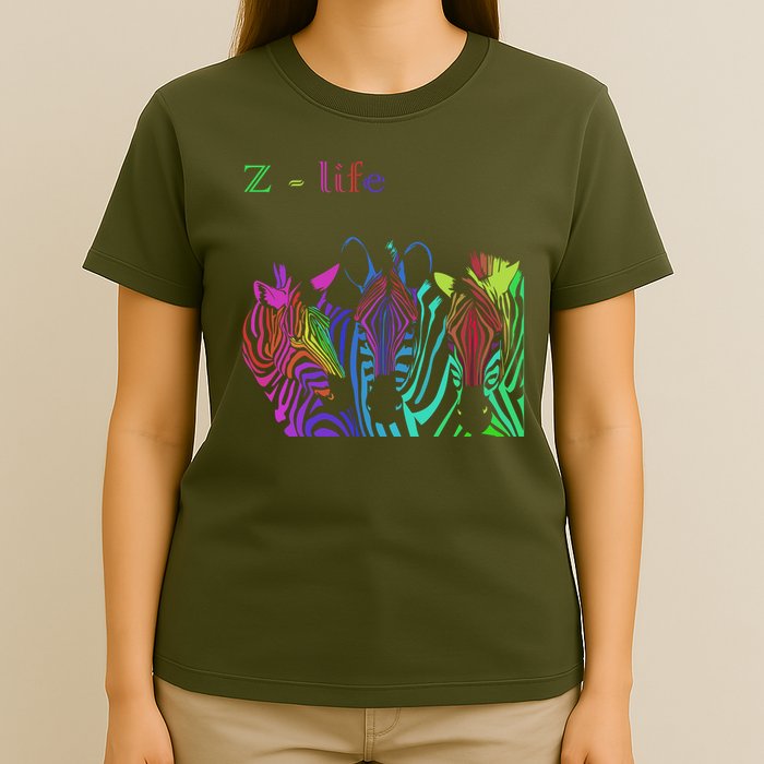Zebra Life Z Three Zebras T-Shirt