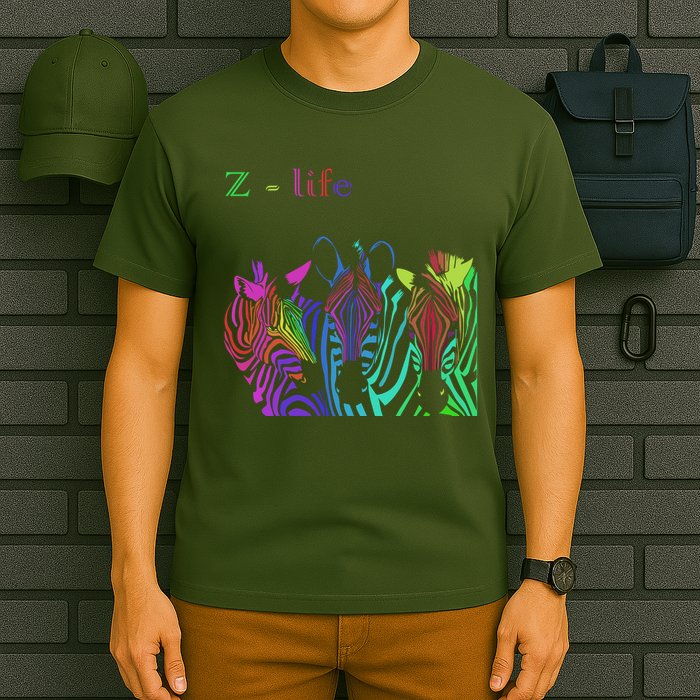 Zebra Life Z Three Zebras T-Shirt
