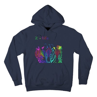 Zebra Life Z Three Zebras Hoodie