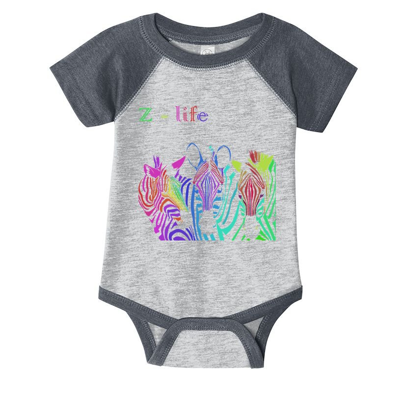 Zebra Life Z Three Zebras Infant Baby Jersey Bodysuit