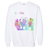 Zebra Life Z Three Zebras Garment-Dyed Sweatshirt
