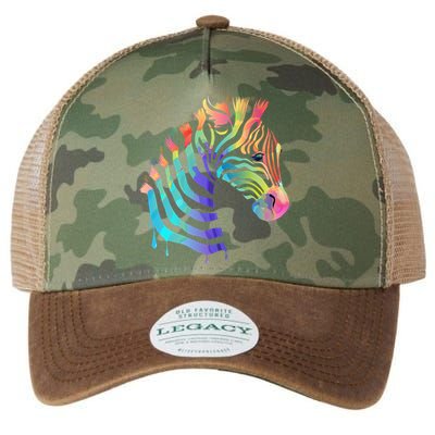 Zebra Neon Legacy Tie Dye Trucker Hat